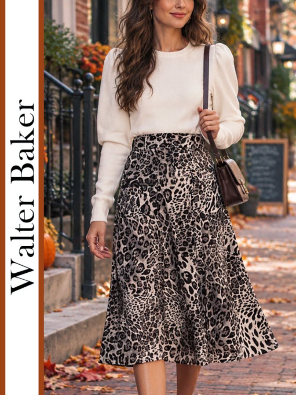 Walter Baker | Animal Print Midi Skirt